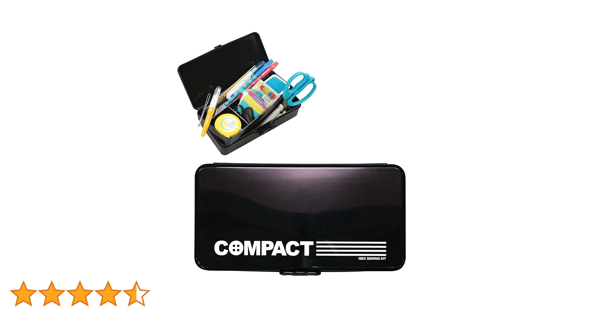 Amazon | [アイセック] コンパクト裁縫セット 標準 (ブラック